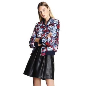 Black Faux Leather Skater Skirt Pockets Joe Fresh NWOT Vegan Friendly